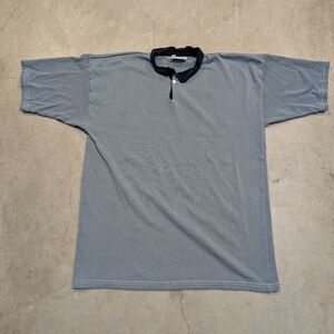 VTG Halbro Rubgy Shirt Men's XL Gray/Blue